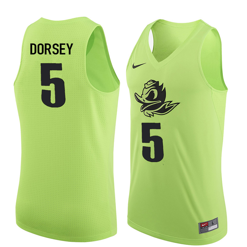 Men Oregon Ducks #5 Tyler Dorsey College Basketball Jerseys Sale-Electric Green - Click Image to Close